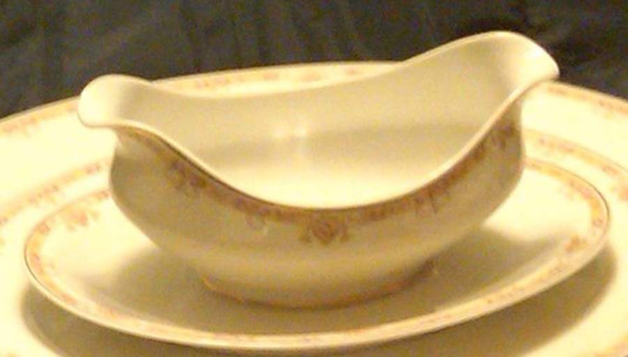 BWD235 Gravy Boat with Attached Underplate by Bawo & Dotter-1