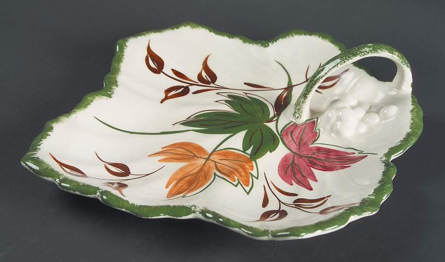 Fall Colors 9" Leaf Dish by Blue Ridge Southern Pottery-1