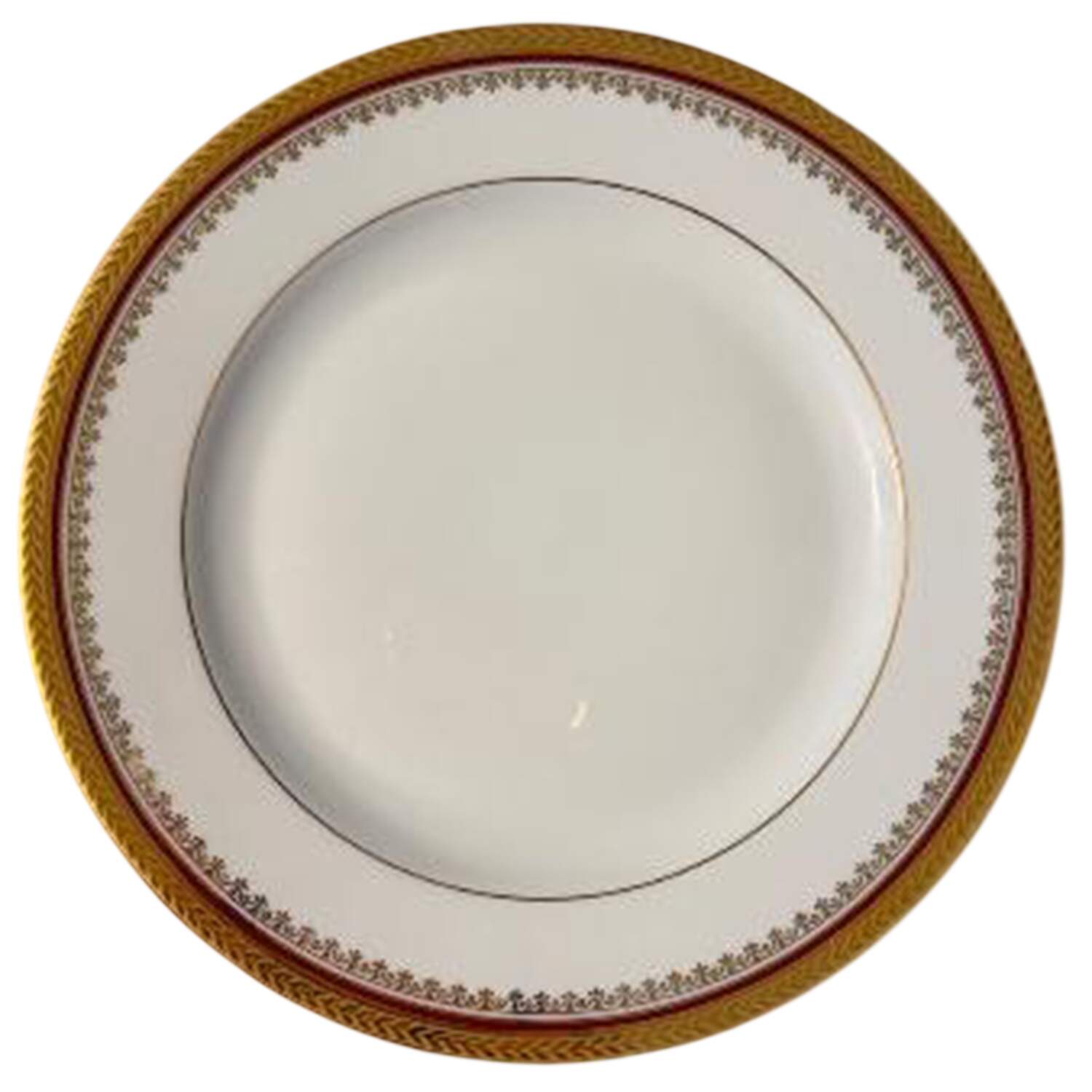 Florizel Red Dinner Plate by Bernardaud-1
