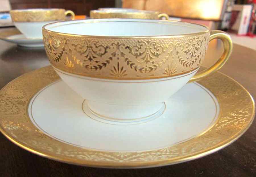 BWD243 Footed Cup & Saucer Set by Bawo & Dotter-1