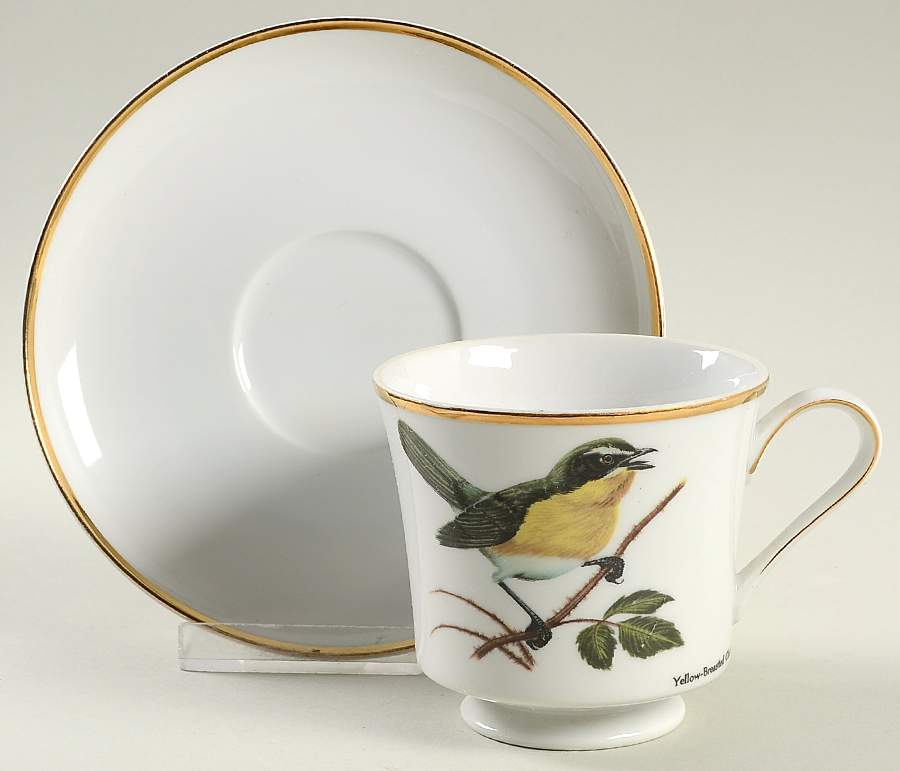 Cardinal Footed Cup & Saucer Set by Berkeley House-1