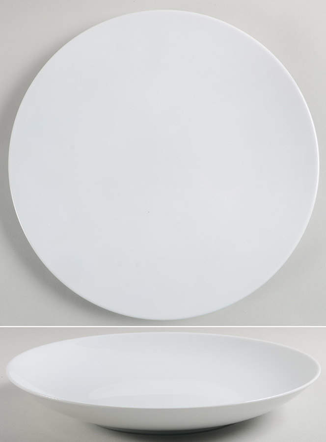 Ji Qing Blanc 11" Deep Round Platter by Bernardaud-1