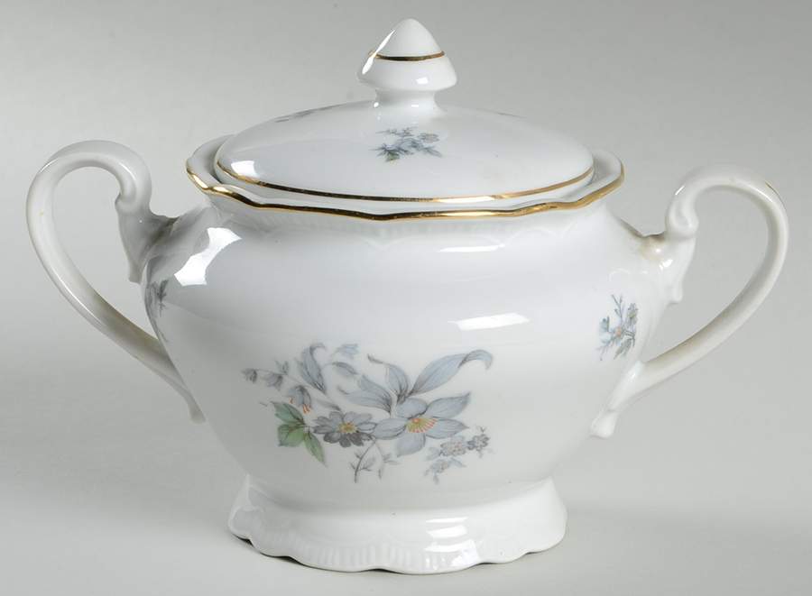 Wild Flower (Ribbed Edge) Sugar Bowl & Lid by Bohemia Ceramic Works-1