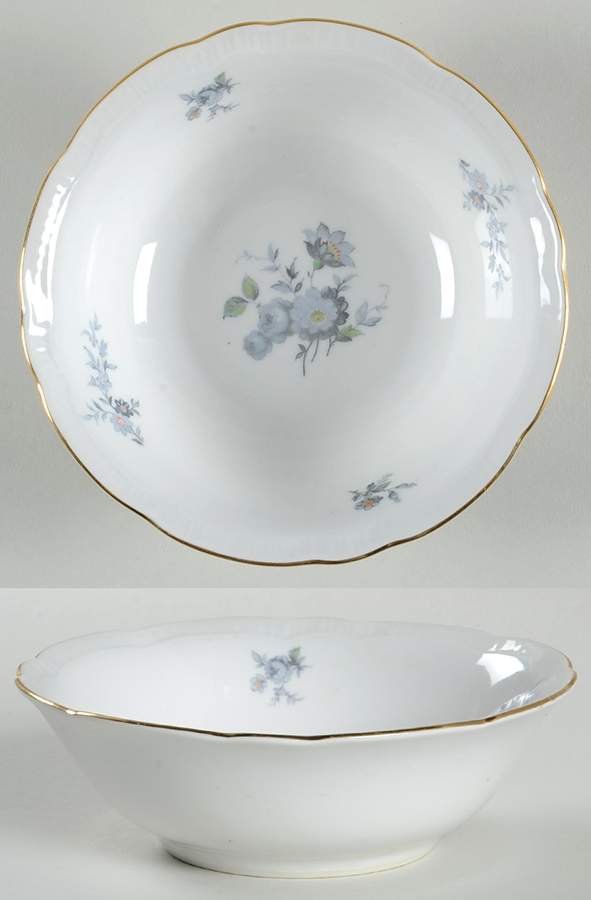 Wild Flower (Ribbed Edge) Fruit/Dessert (Sauce) Bowl by Bohemia Ceramic Works-1