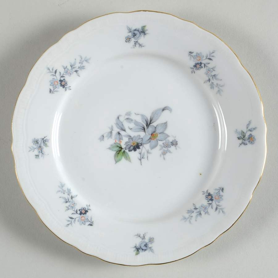 Wild Flower (Ribbed Edge) Bread & Butter Plate by Bohemia Ceramic Works-1
