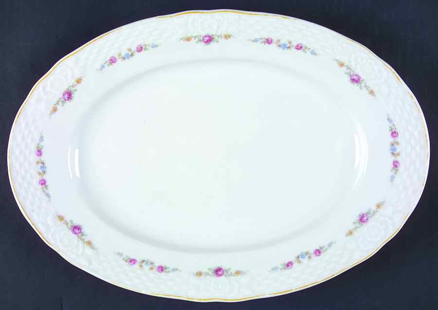 BAV74 12" Oval Serving Platter by Bavaria-1