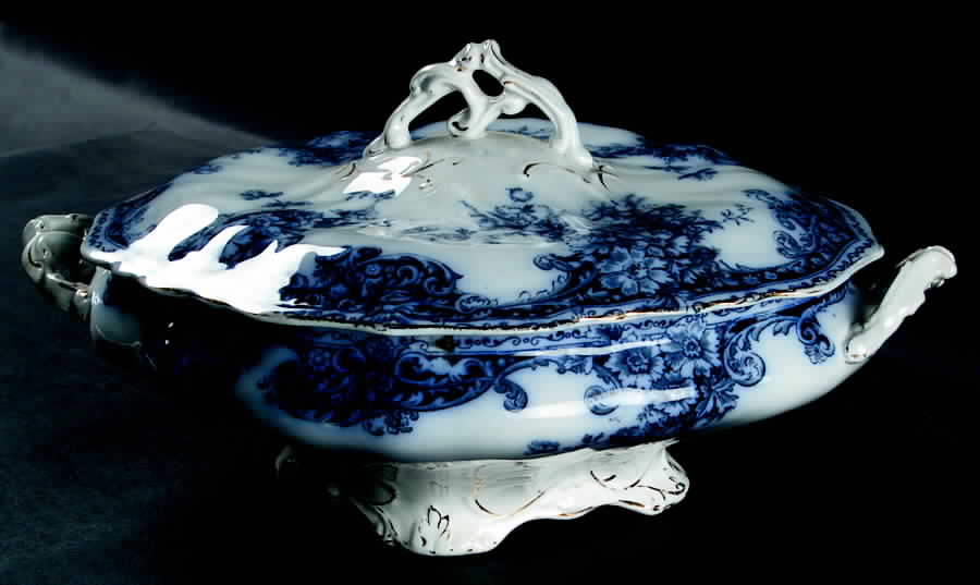 Athol Oval Covered Vegetable by Burgess & Leigh-1