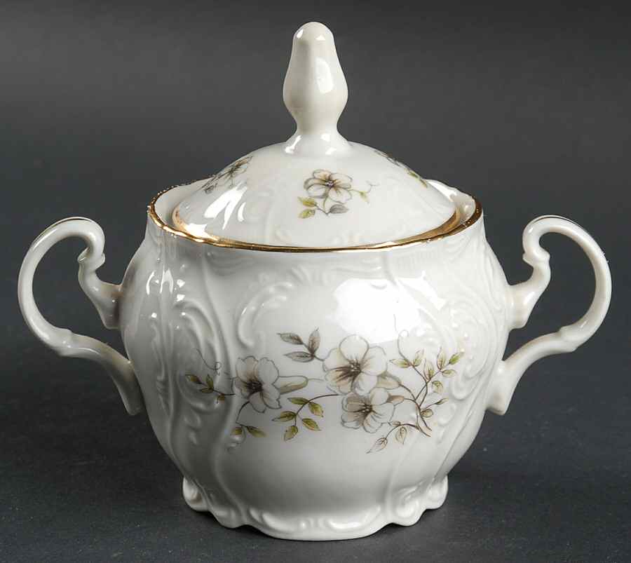 Blossom Sugar Bowl & Lid by Thun-1