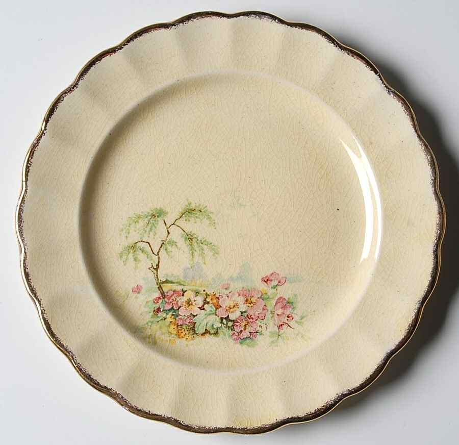 Breath O' Spring Bread & Butter Plate by British Empire Ware-1