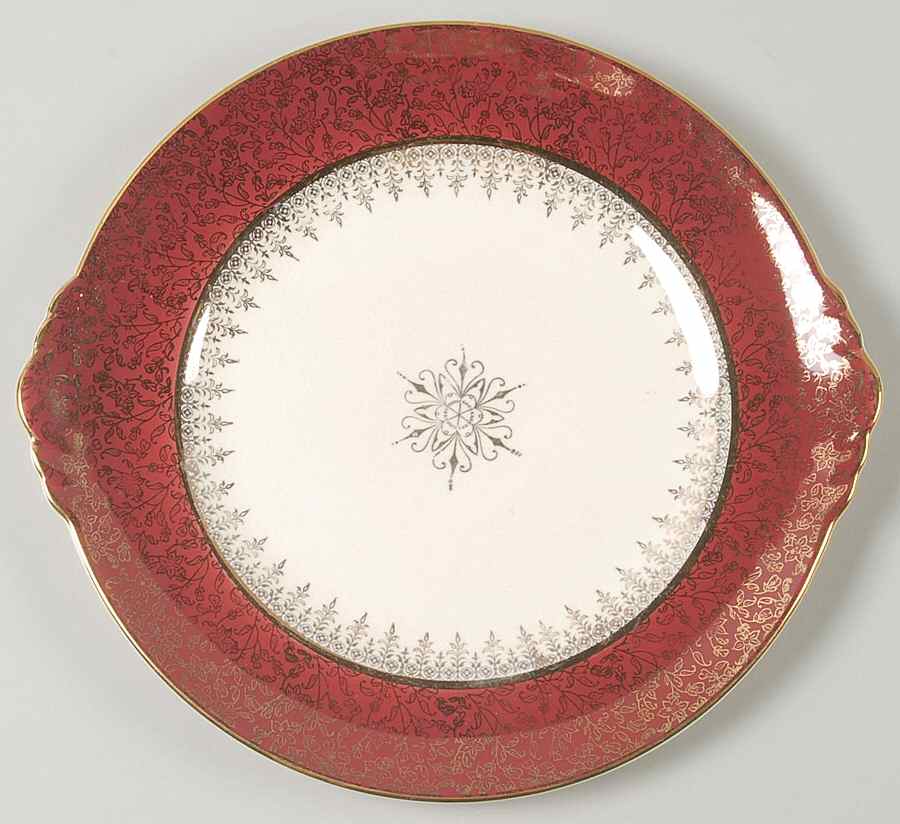 Treasure O'Gold Handled Cake Plate by British Empire Ware-1