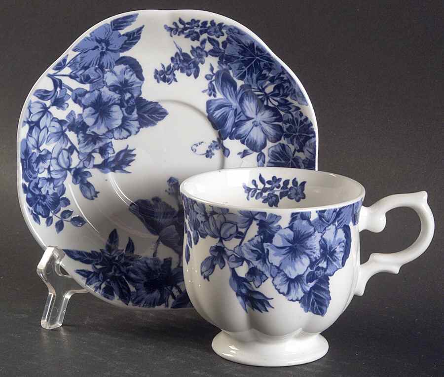 Windsor Garden Footed Cup & Saucer Set by Block-1