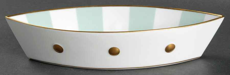Lipari Green (Vert) 8" Oval Tray by Bernardaud-1