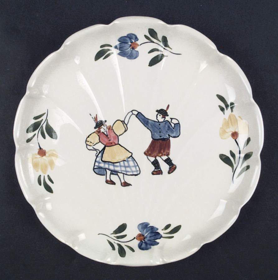 Swiss Dancers Bon Bon by Blue Ridge Southern Pottery-1