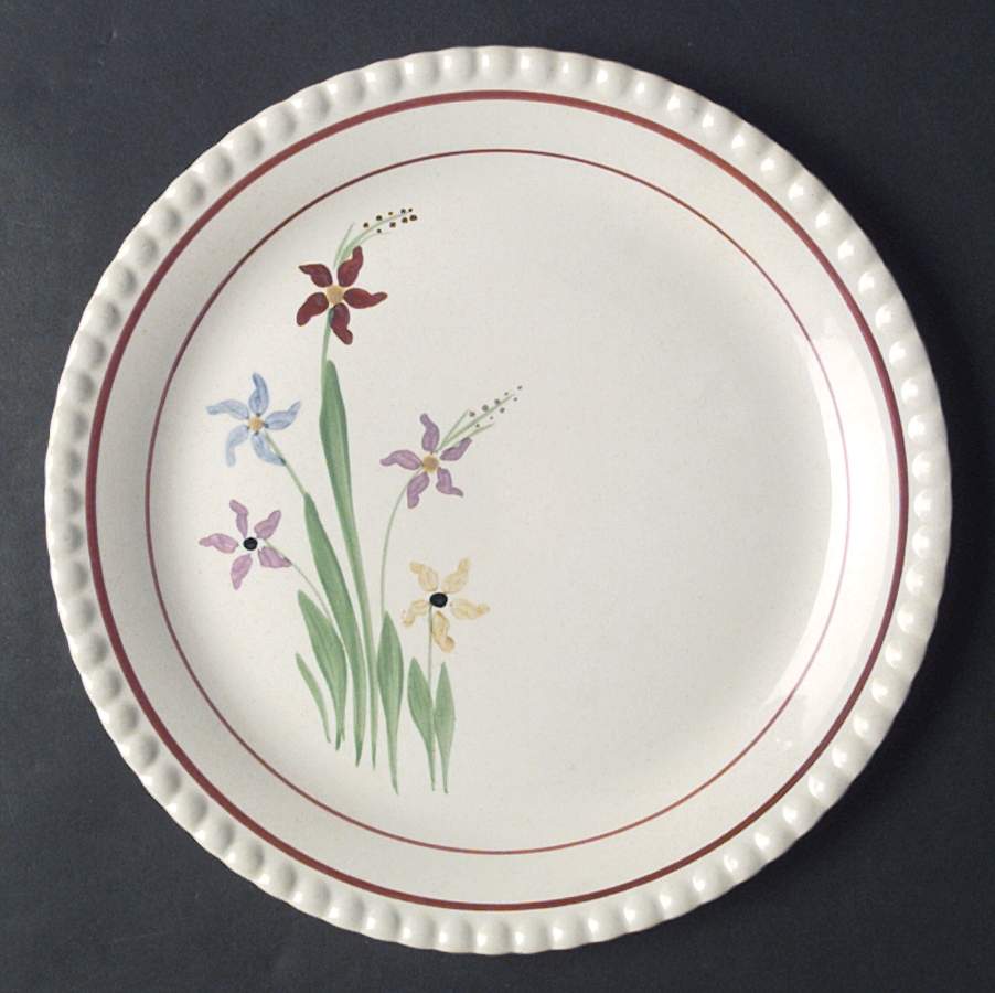 Dana's Garden Luncheon Plate by Blue Ridge Southern Pottery-1