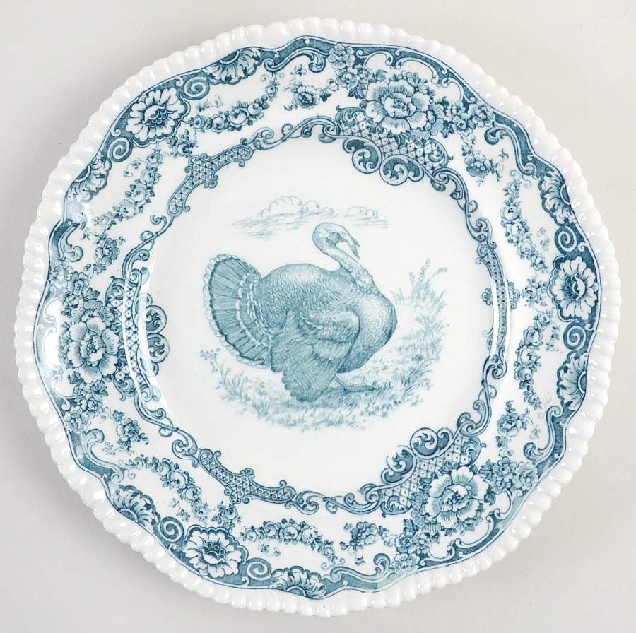 Lincoln Bluegreen Dinner Plate by Bishop & Stonier-1