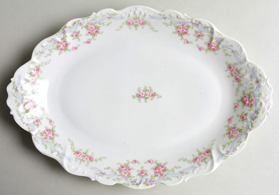 BWD277 (NO TRIM) 14" Oval Serving Platter by Bawo & Dotter-1
