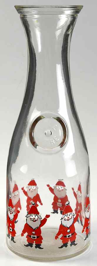 Santa Glassware Carafe by Georges Briard-1