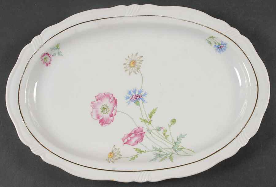 BTH85 13" Oval Serving Platter by Bareuther & Co-1