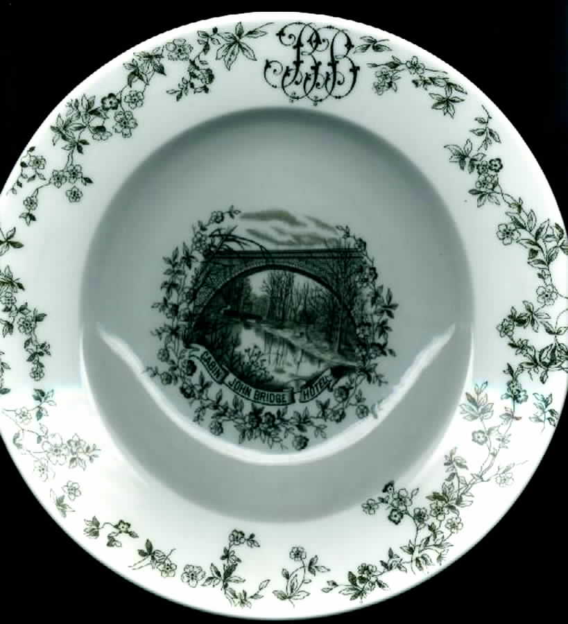 Cabin John Bridge Hotel Rim Soup Bowl by Bauscher Weiden-1
