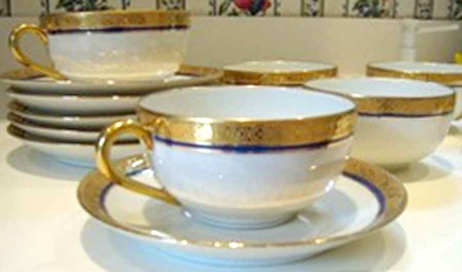 BER227 Flat Cup & Saucer Set by Bernardaud-1