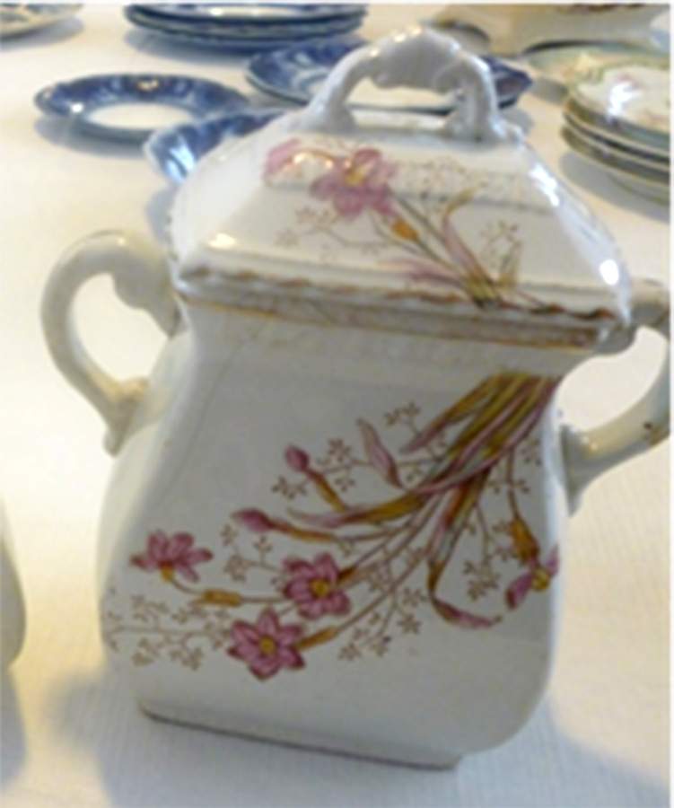 BRD7 Sugar Bowl & Lid by Bridgwood & Son-1