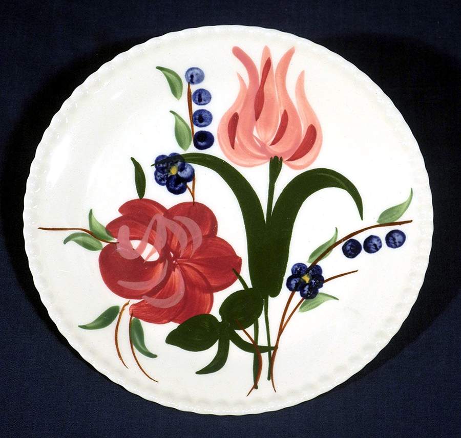 Rose Bread & Butter Plate by Blue Ridge Southern Pottery-1