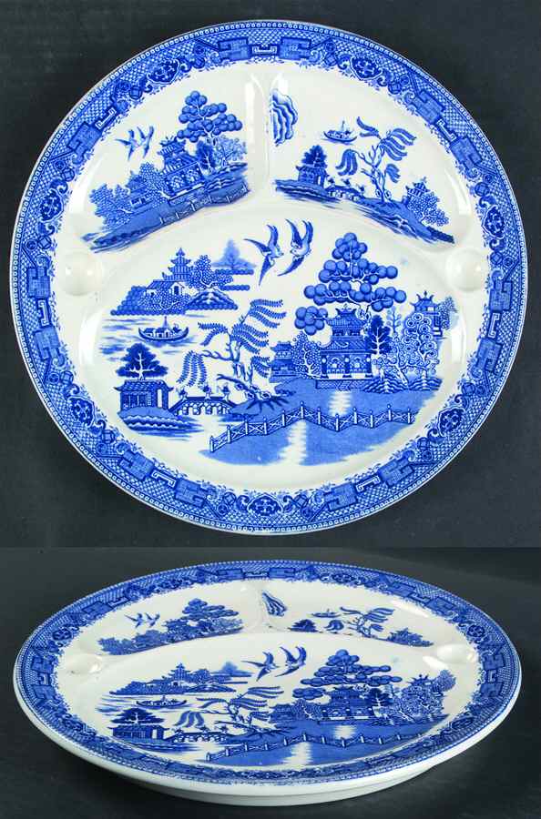 Willow Blue Grill Plate by Baker & Co-1
