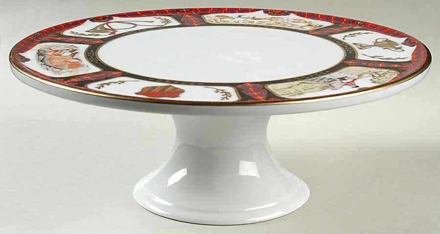 Royal Equestrian 11" Diameter Pedestal Cake Stand by Bombay-1