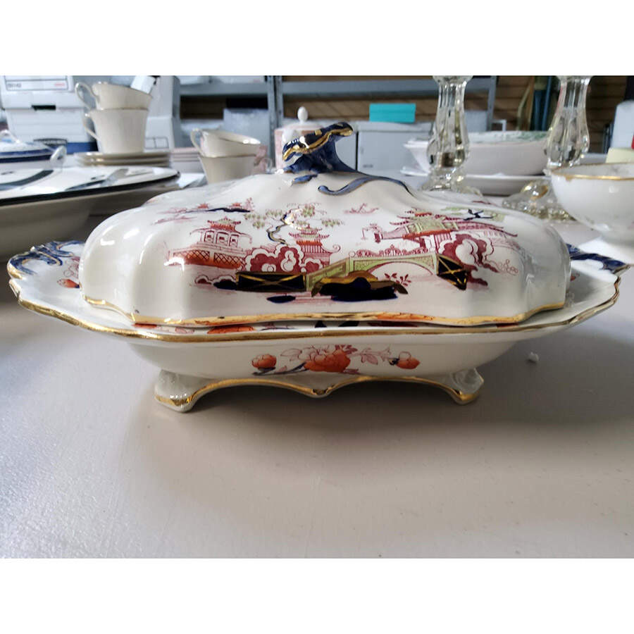 Tonquin Oval Covered Vegetable by Burgess & Leigh-1