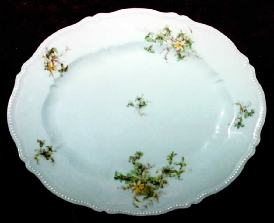 BOJ42 12" Oval Serving Platter by Jean Boyer (Limoges)-1