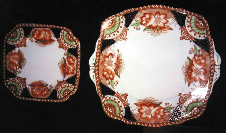 BLL3 Square Handled Cake Plate by Bell China-1