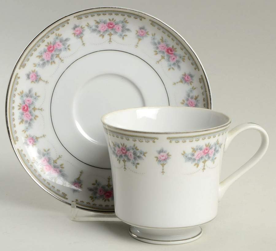 Sorrento Footed Cup & Saucer Set by Berkeley House-1