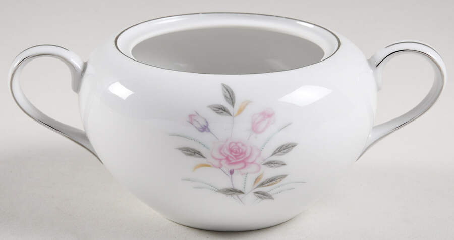 Deauville Rose Sugar Bowl No Lid by Borsumy-1