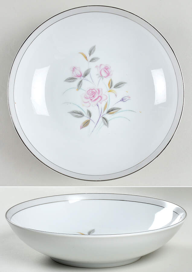 Deauville Rose 9" Round Vegetable Bowl by Borsumy-1