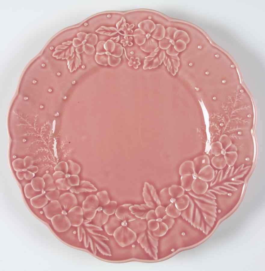 Ingrid Pink Dinner Plate by Bordallo Pinheiro-1