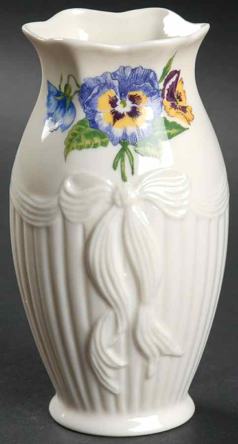 Enchanted Garden (Giftware) Violet Vase by Belleek Pottery (Ireland)-1