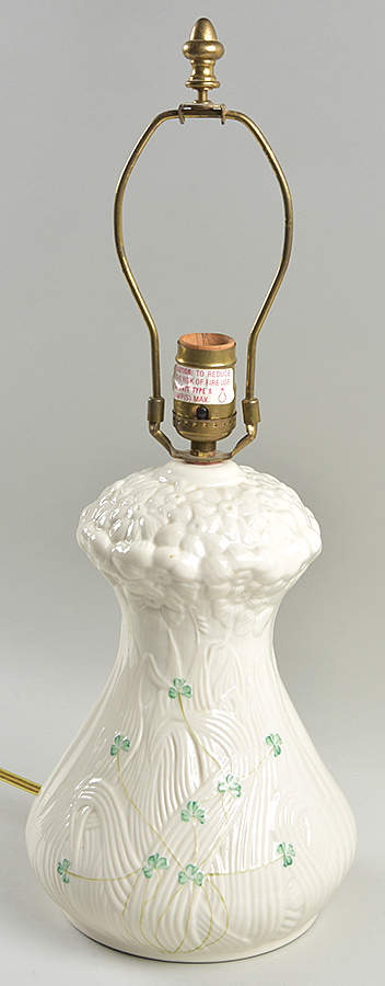 Daisy (Giftware) Lamp No Shade by Belleek Pottery (Ireland)-1