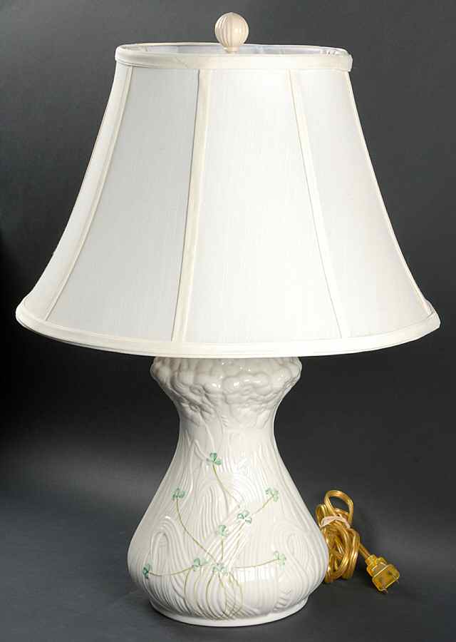 Daisy (Giftware) Electric Lamp & Shade by Belleek Pottery (Ireland)-1