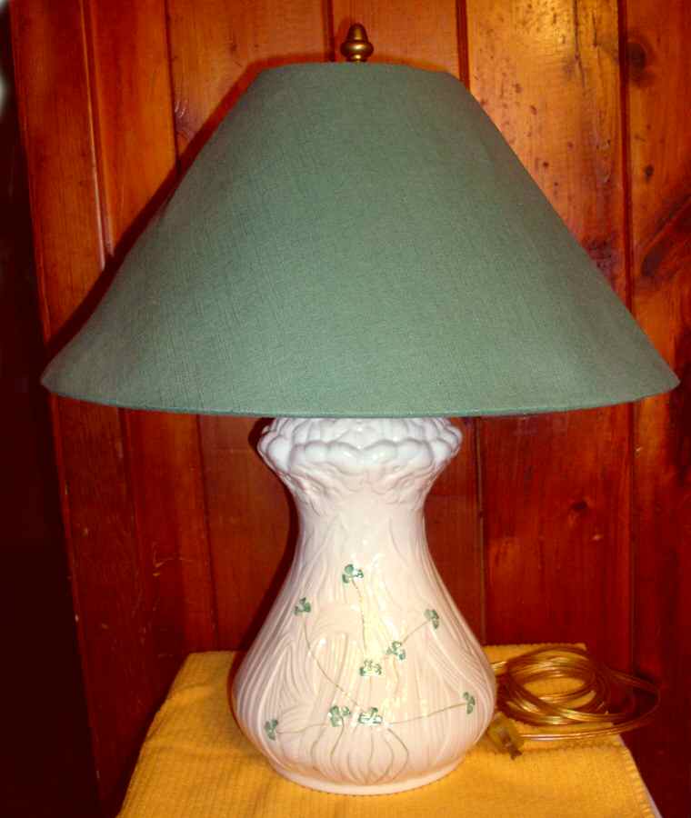 Daisy (Giftware) Lamp & Shade by Belleek Pottery (Ireland)-1
