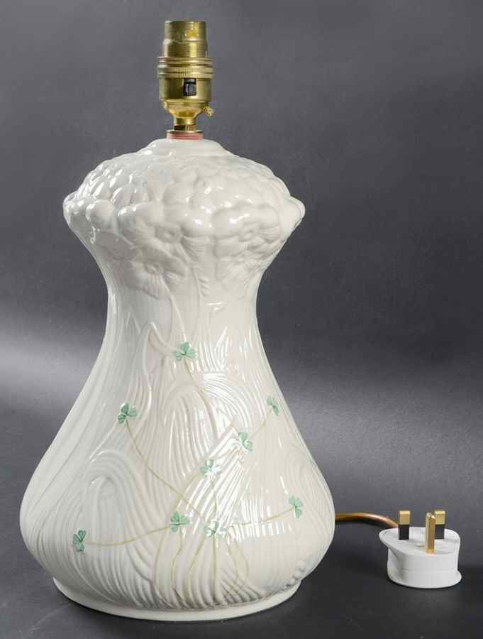 Daisy (Giftware) Electric Lamp No Shade by Belleek Pottery (Ireland)-1