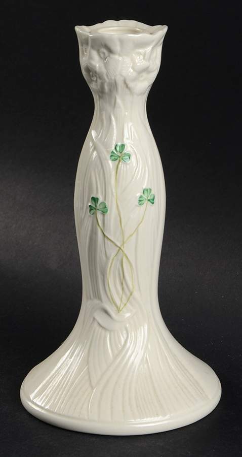 Daisy (Giftware) 8" Tall Candlestick by Belleek Pottery (Ireland)-1