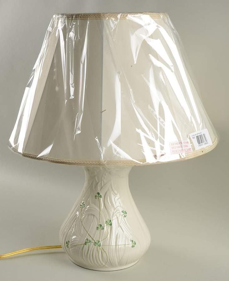 Daisy (Giftware) Lamp & Shade by Belleek Pottery (Ireland)-1