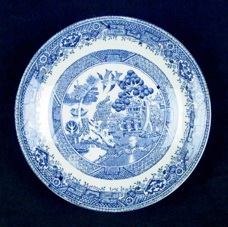 Old Willow Blue Saucer by British Anchor-1