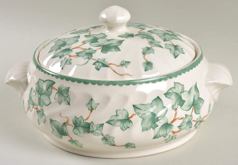 Country Vine Round Covered Vegetable by Barratts-1
