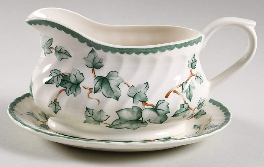 Country Vine Gravy Boat & Underplate/Relish by Barratts-1
