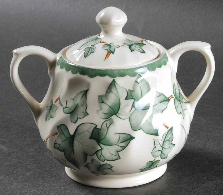 Country Vine Sugar Bowl & Lid by Barratts-1