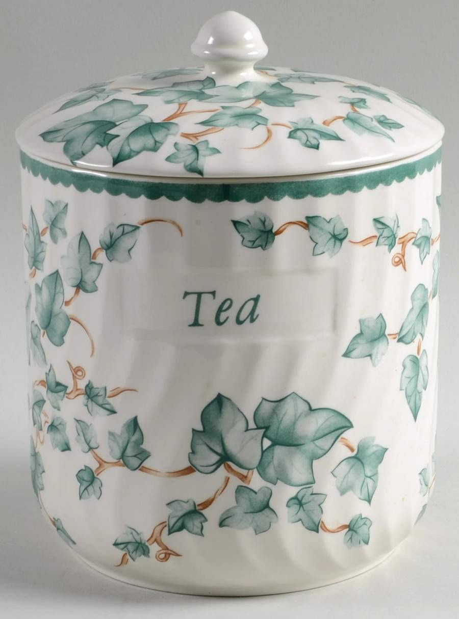 Country Vine Tea Canister & Lid by Barratts-1