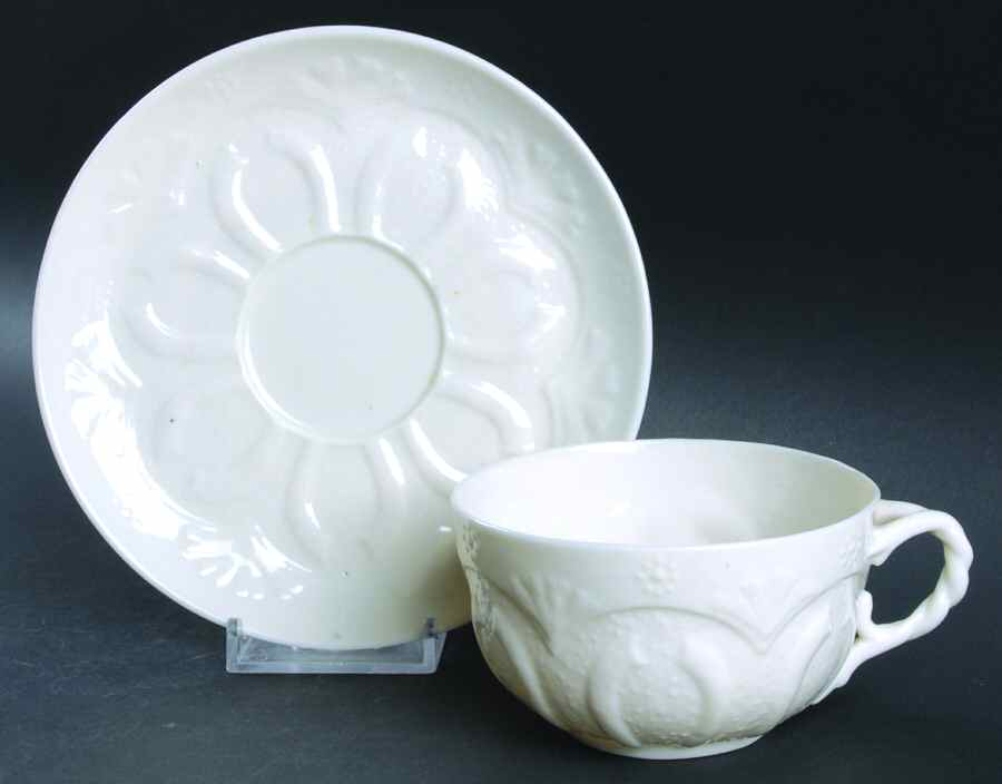 Insttitute Flat Cup & Saucer Set by Belleek Pottery (Ireland)-1
