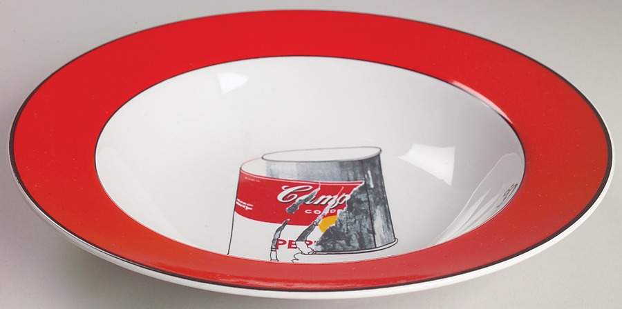 Art Large Rim Soup Bowl by Block-1