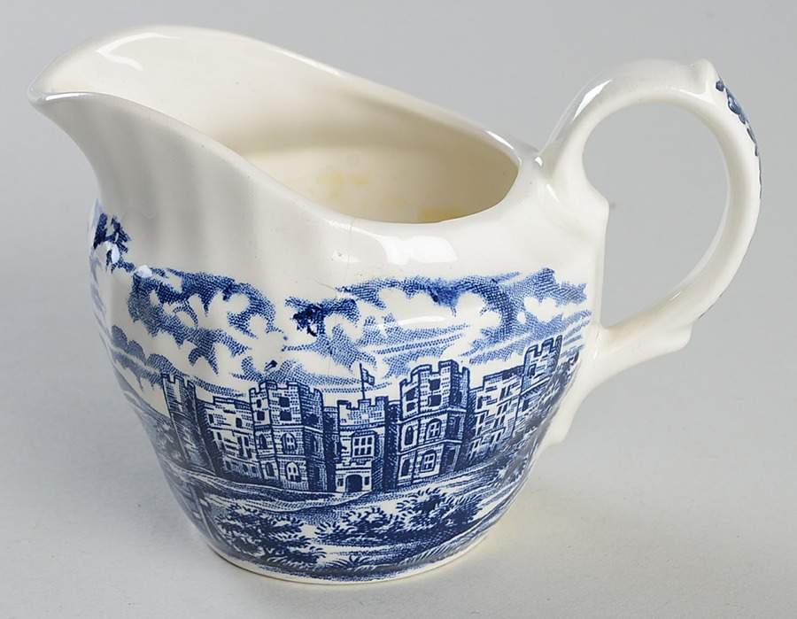 Olde Country Castles Blue Creamer by British Anchor-1